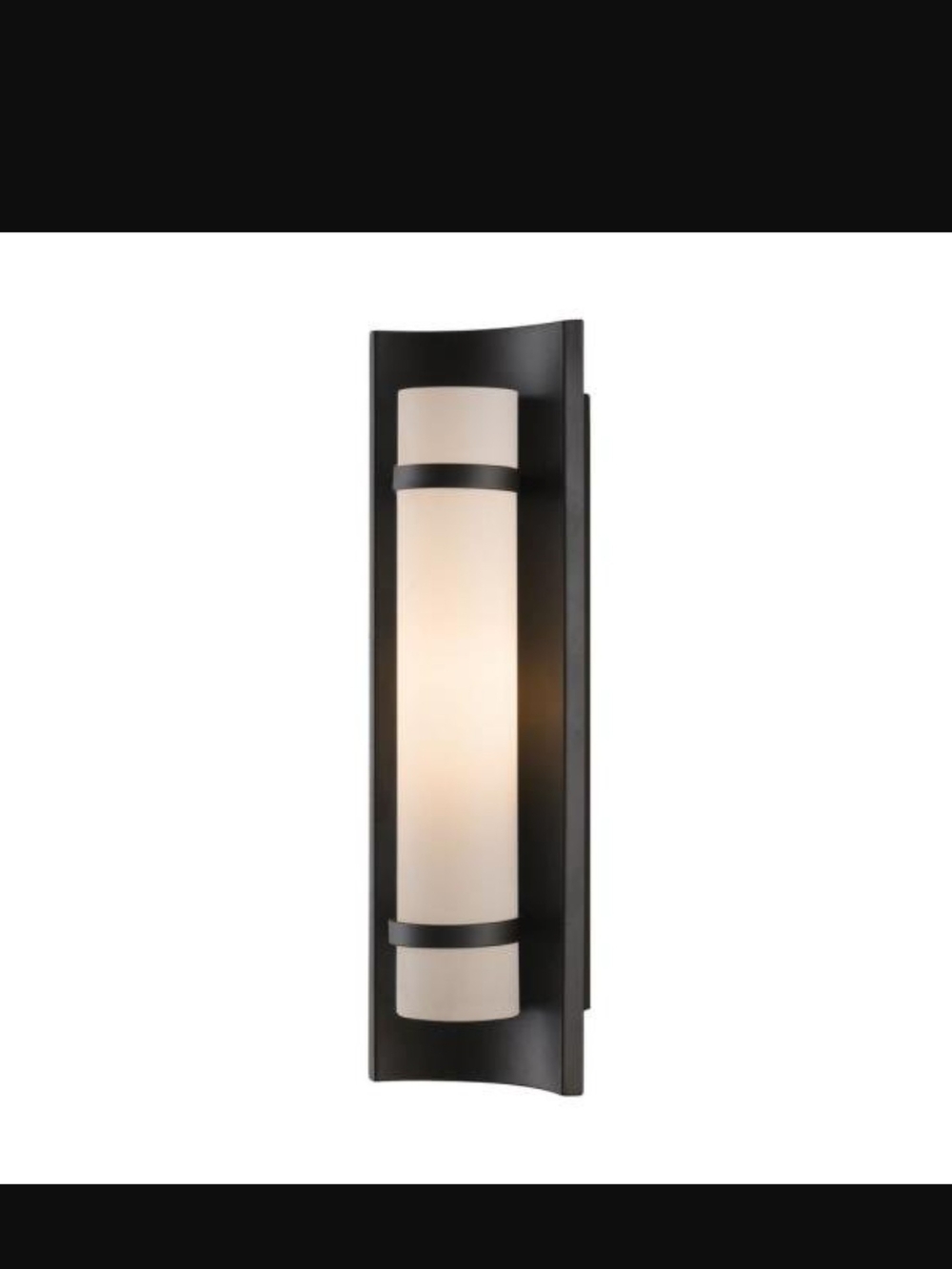 Feiss WB1479ORB Colin Glass Wall Vanity Bath Lighting, Bronze, 1-Light.